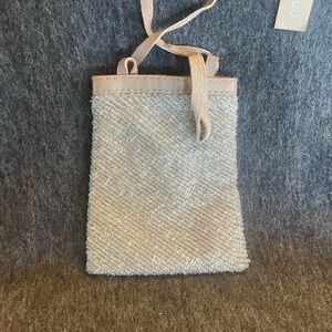 Chan Luu Brand New Elegant Silver Beaded Women's Bag